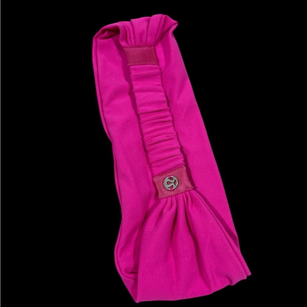 Pink Ruched Lululemon Headband